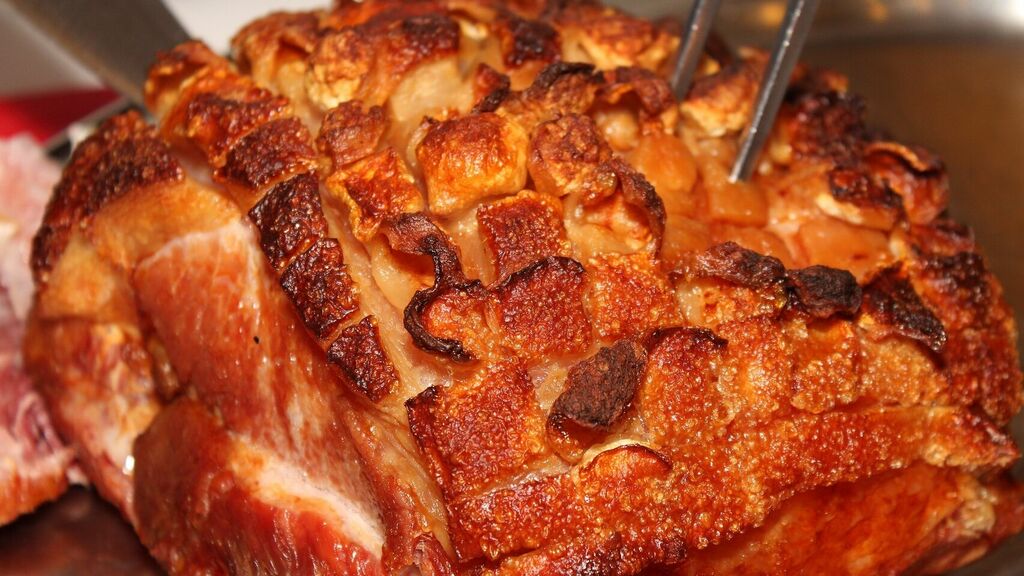 Pierna de cerdo crujiente al horno