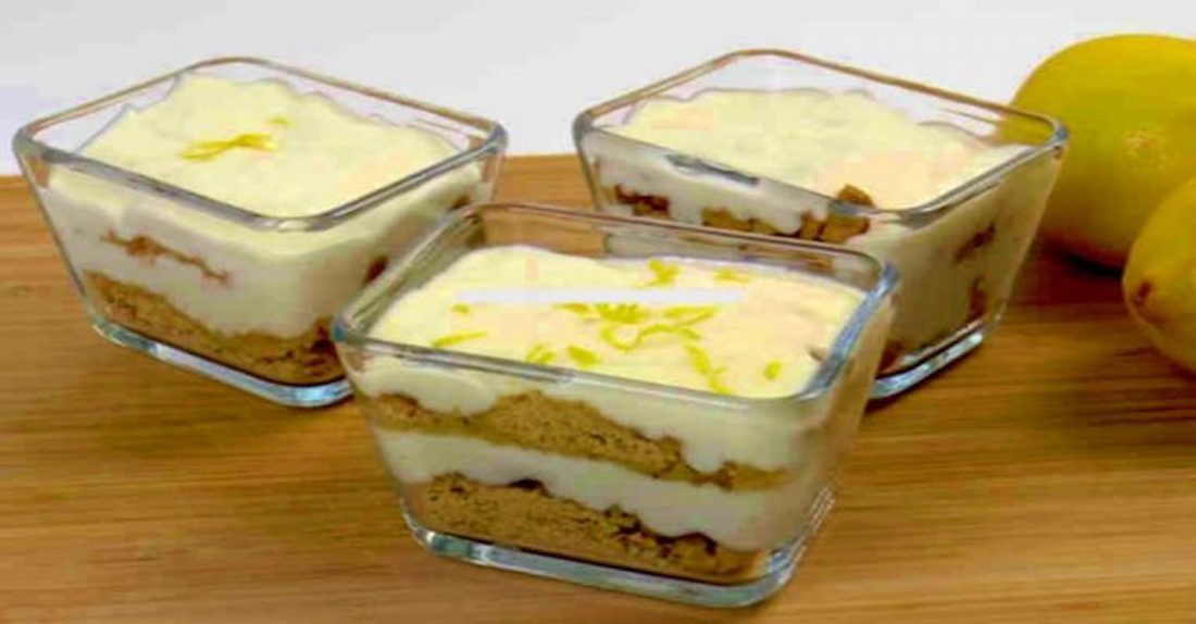 Postre de limón con galletas maría fácil y rápido sin horno Postre de limón con galletas maría fácil y rápido sin horno