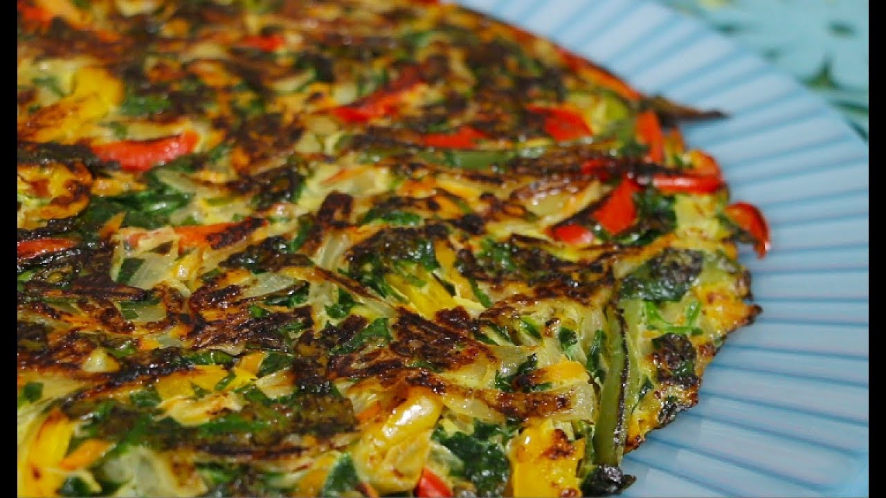 Como hacer una tortilla de verduras en casa con la receta de mi madre